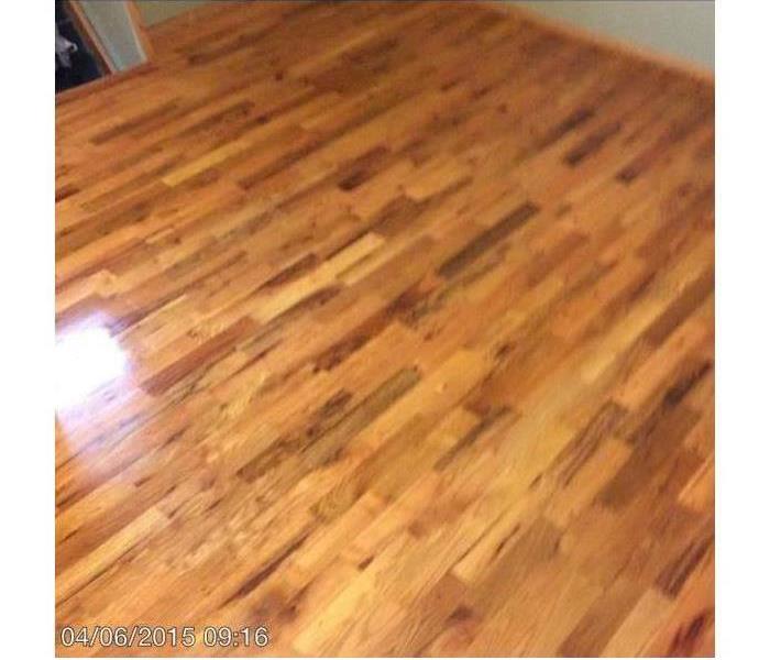 Hardwood floor restored