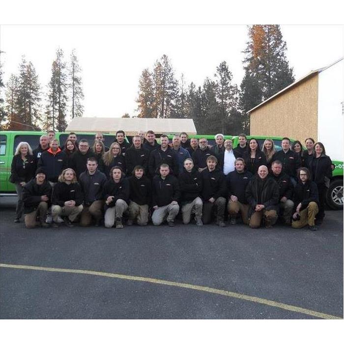 Group photo of SERVPRO employees